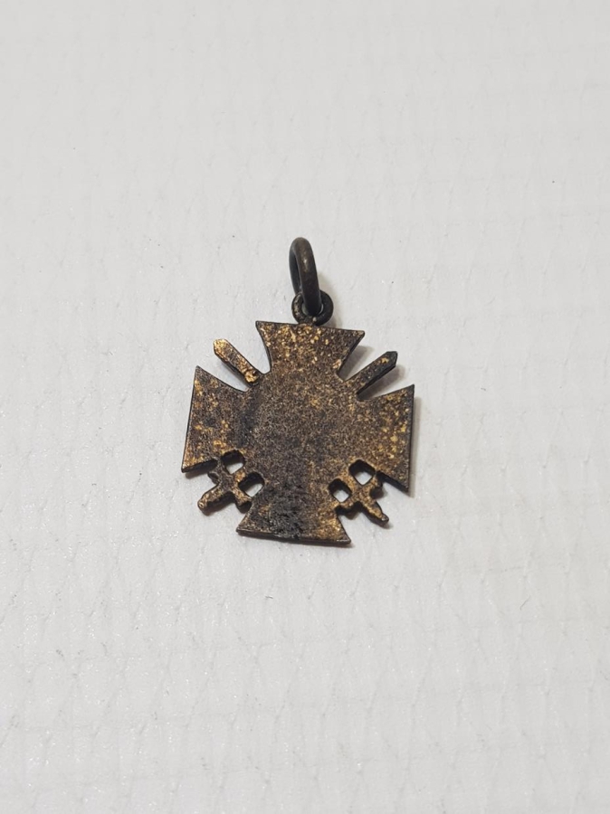 1. DÜNYA SAVAŞI MİNYATÜR KILIÇLI DEMİR HAÇ MADALYASI