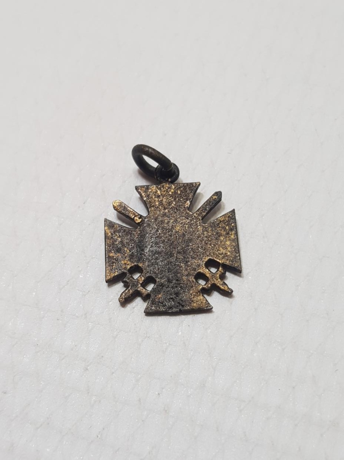 1. DÜNYA SAVAŞI MİNYATÜR KILIÇLI DEMİR HAÇ MADALYASI