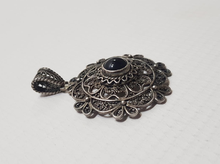 TELKARİ GÜMÜŞ KOLYE UCU