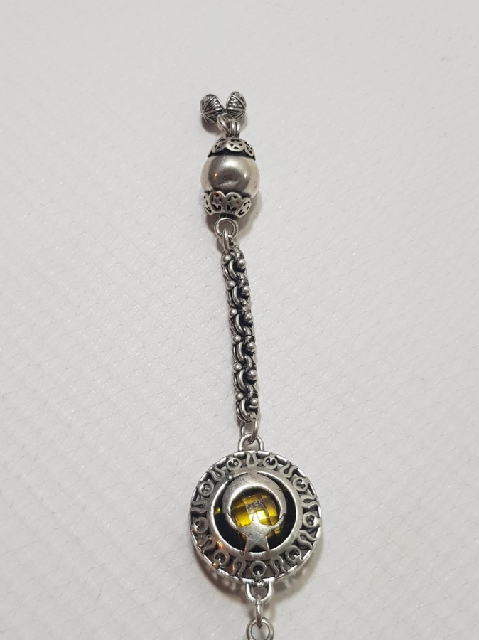 BOZKURT VE AY YILDIZ TEMALI GÜMÜŞ TESPİH SALLAMASI