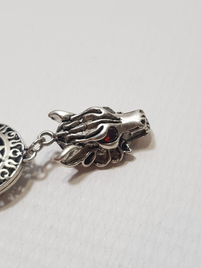 BOZKURT VE AY YILDIZ TEMALI GÜMÜŞ TESPİH SALLAMASI