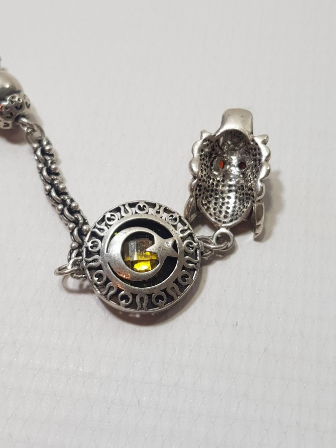 BOZKURT VE AY YILDIZ TEMALI GÜMÜŞ TESPİH SALLAMASI