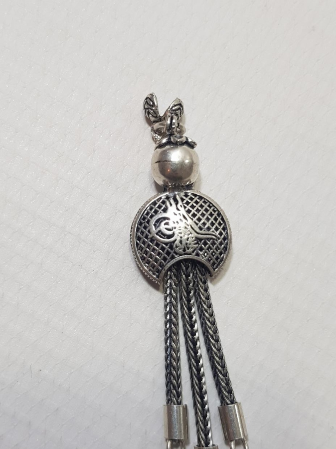 OSMANLI TUĞRALI VE DOĞAL TAŞLI TESPİH SALLAMASI