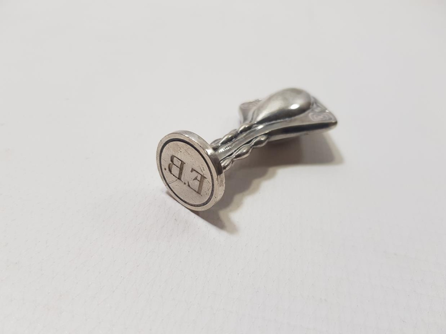 OSMANLI DÖNEMİ LEVANTEN İŞİ GÜMÜŞ KAPLAMA MÜHÜR