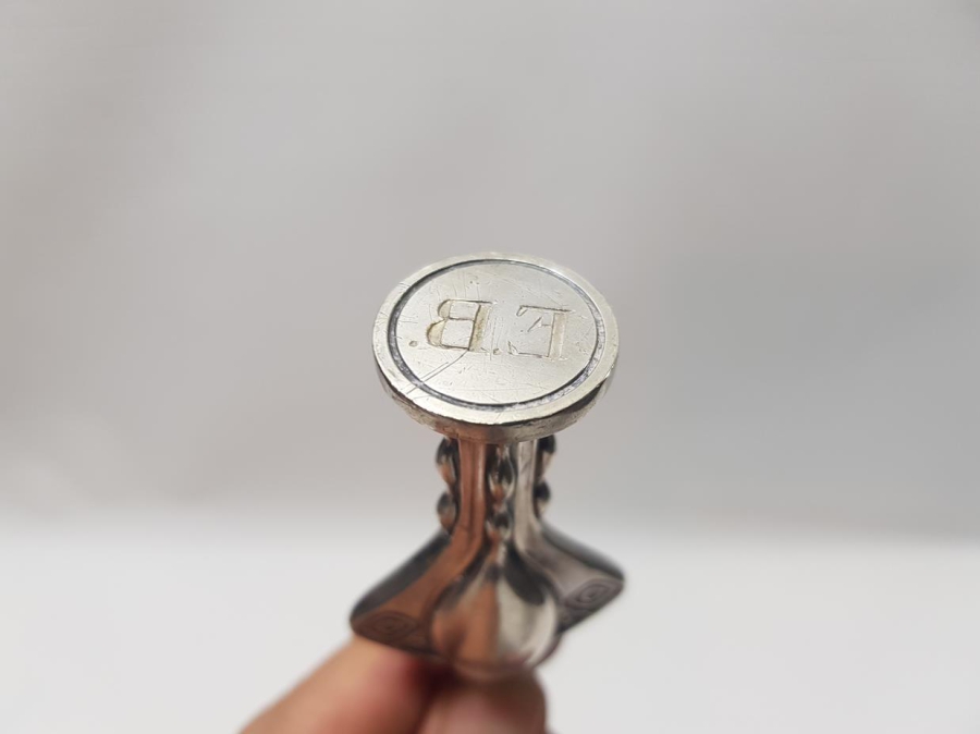 OSMANLI DÖNEMİ LEVANTEN İŞİ GÜMÜŞ KAPLAMA MÜHÜR