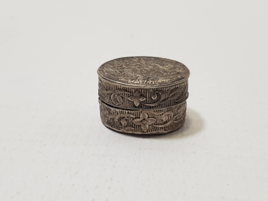 ANTİKA GÜMÜŞ ENFİYE KUTUSU