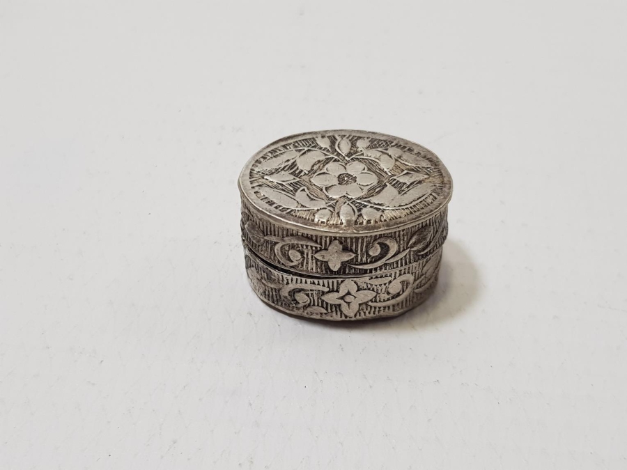 ANTİKA GÜMÜŞ ENFİYE KUTUSU