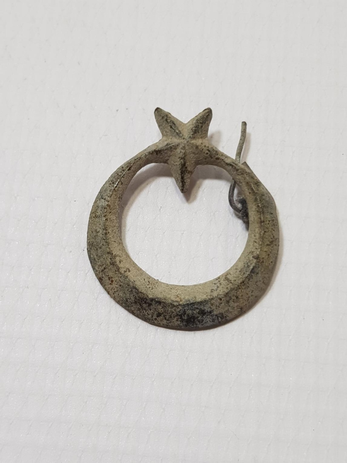 1. DÜNYA SAVAŞI OSMANLI SUBAY ŞAPKA KOKARTI