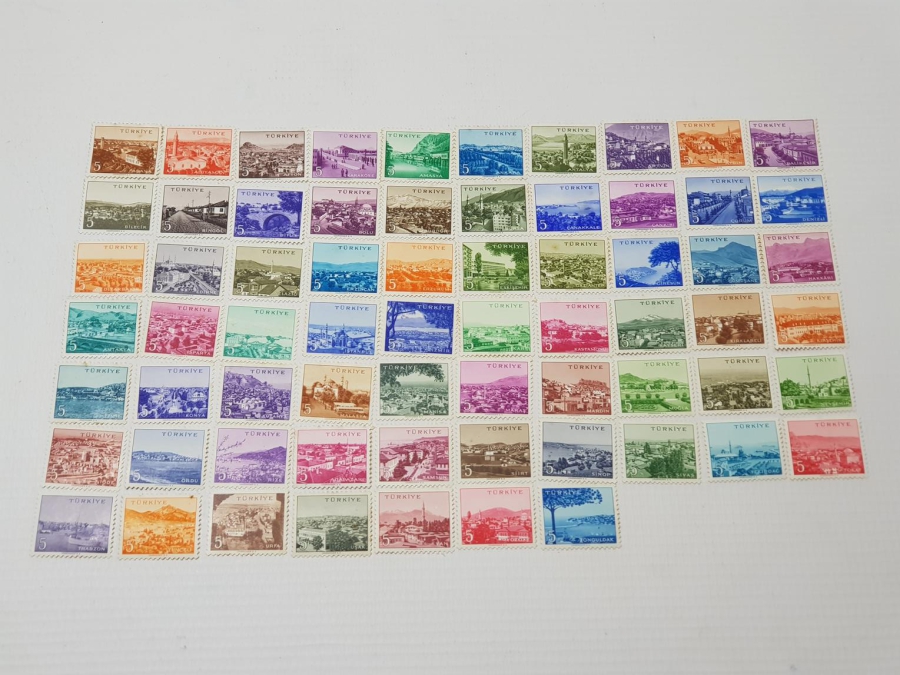 MEMLEKET SERİSİ POSTA PULLARI