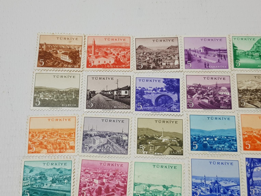 MEMLEKET SERİSİ POSTA PULLARI