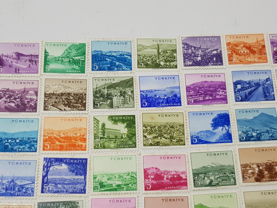 MEMLEKET SERİSİ POSTA PULLARI