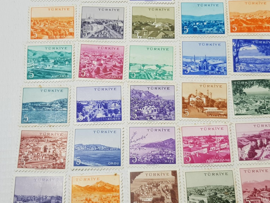 MEMLEKET SERİSİ POSTA PULLARI