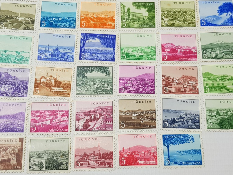 MEMLEKET SERİSİ POSTA PULLARI