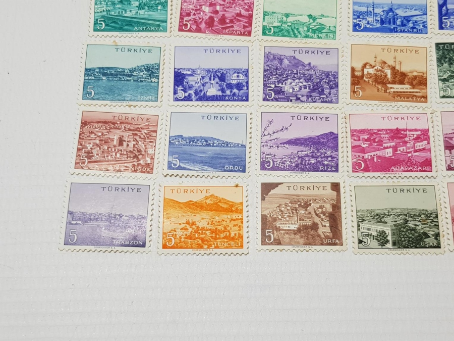 MEMLEKET SERİSİ POSTA PULLARI