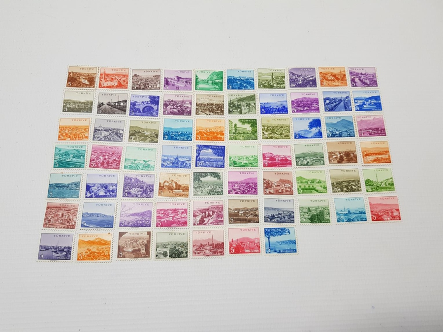 MEMLEKET SERİSİ POSTA PULLARI