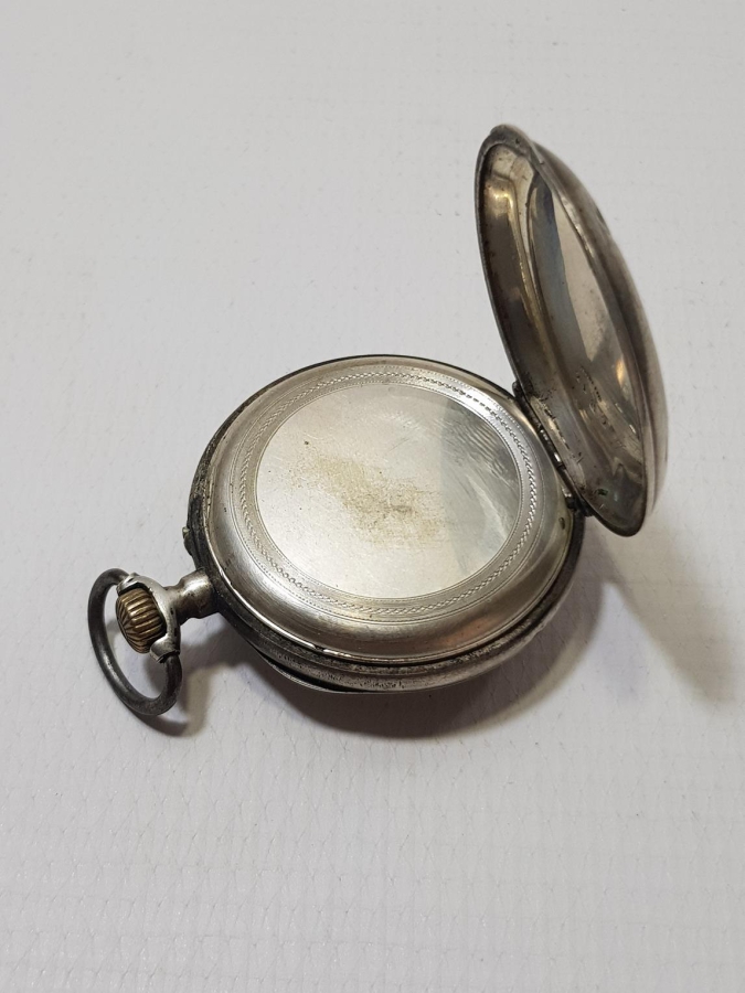 ANTİKA GÜMÜŞ CEP SAATİ