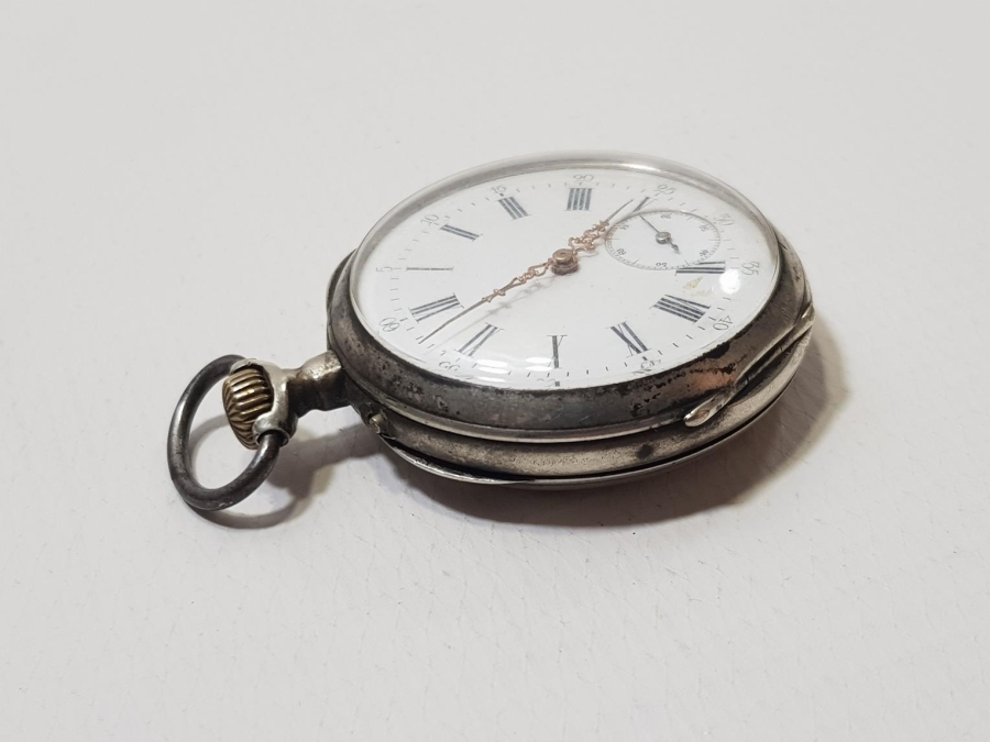 ANTİKA GÜMÜŞ CEP SAATİ