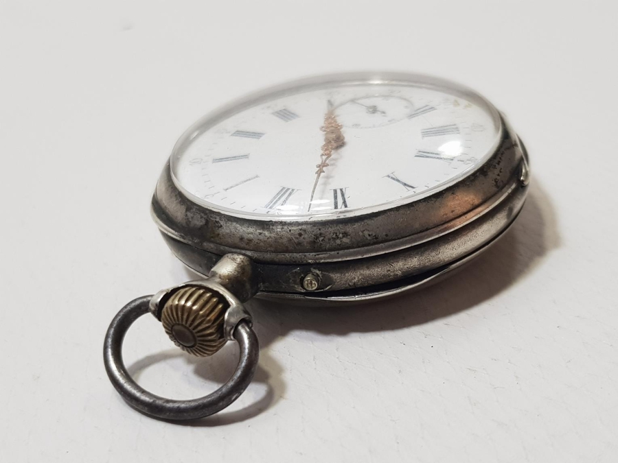 ANTİKA GÜMÜŞ CEP SAATİ