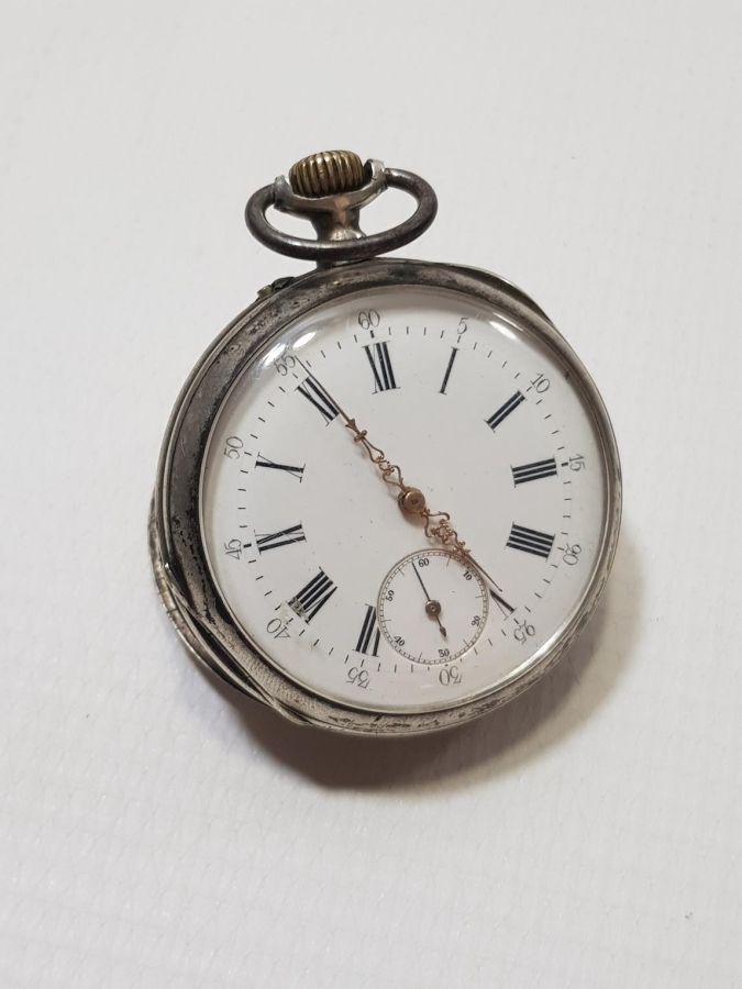 ANTİKA GÜMÜŞ CEP SAATİ