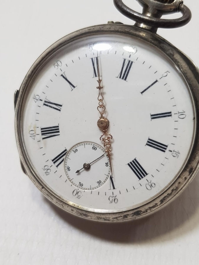 ANTİKA GÜMÜŞ CEP SAATİ