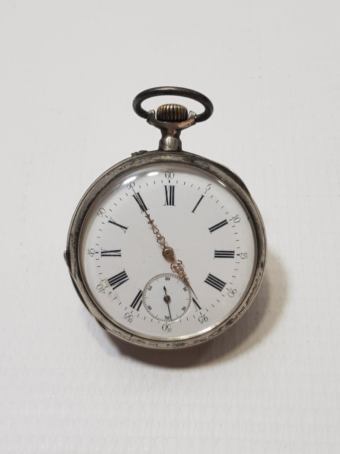 ANTİKA GÜMÜŞ CEP SAATİ