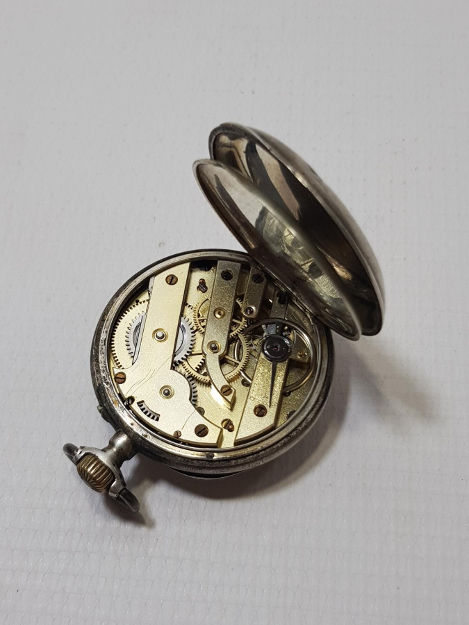 ANTİKA GÜMÜŞ CEP SAATİ