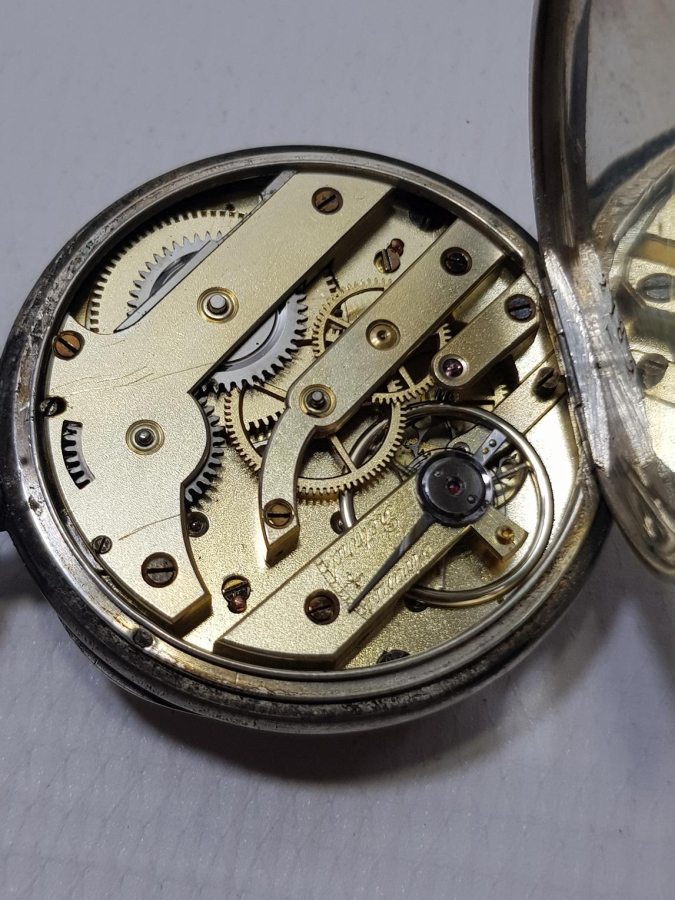 ANTİKA GÜMÜŞ CEP SAATİ