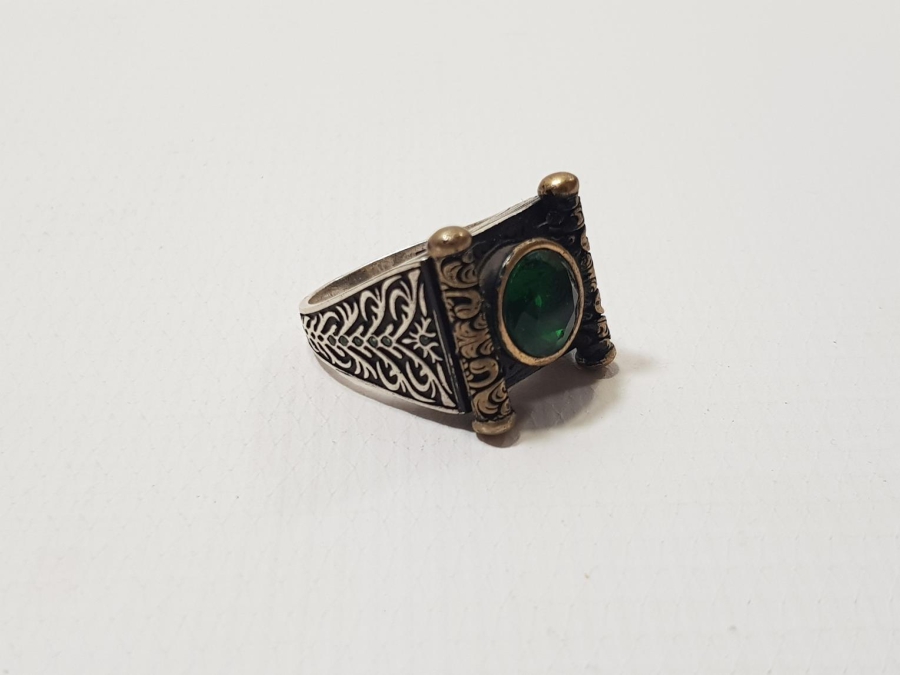 YEŞİM TAŞLI GÜMÜŞ YÜZÜK