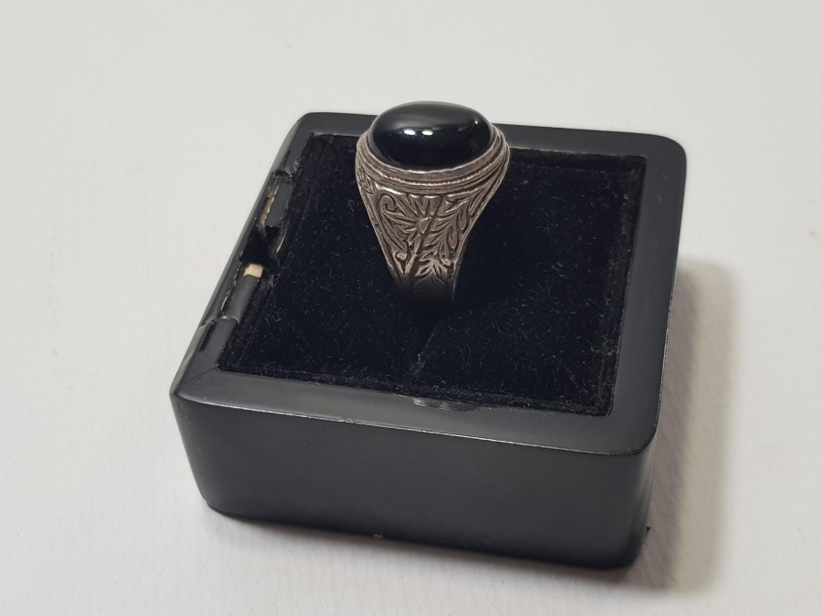 ANTİKA OLTU TAŞLI GÜMÜŞ YÜZÜK