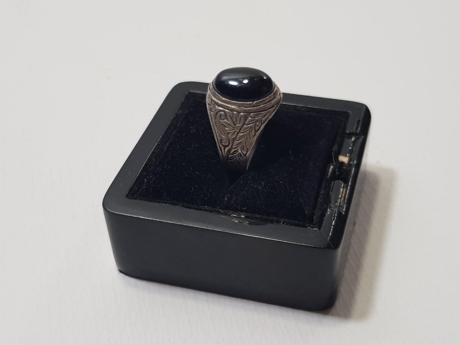 ANTİKA OLTU TAŞLI GÜMÜŞ YÜZÜK