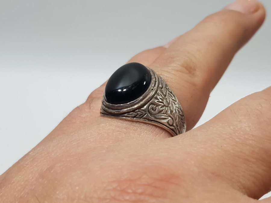 ANTİKA OLTU TAŞLI GÜMÜŞ YÜZÜK