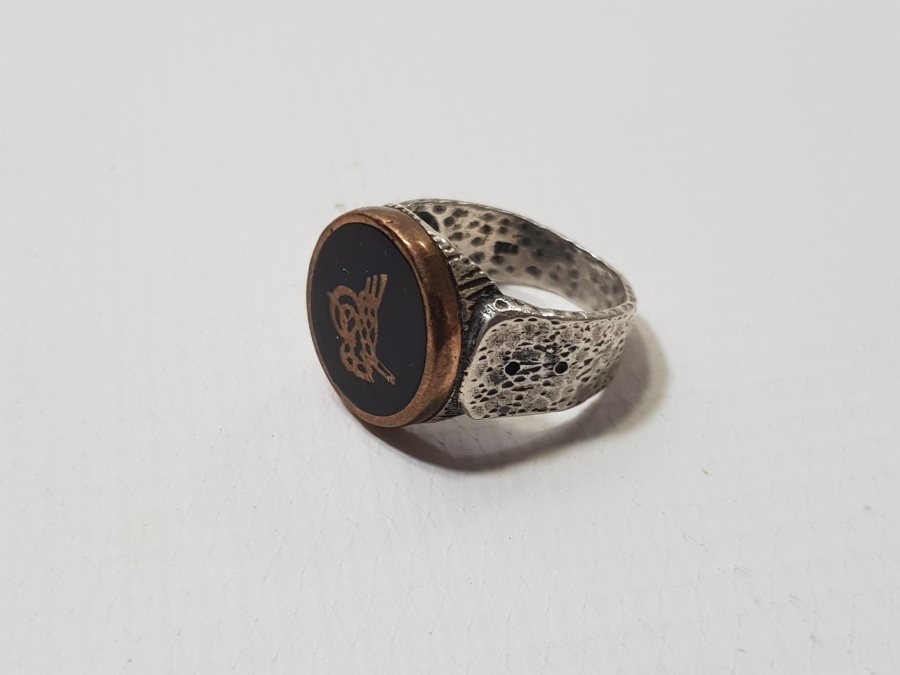 OSMANLI TUĞRALI GÜMÜŞ YÜZÜK