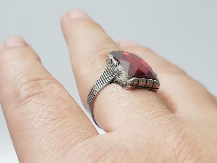 AKİK TAŞLI GÜMÜŞ YÜZÜK