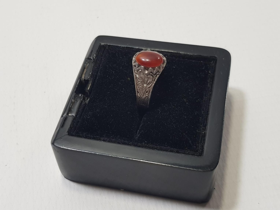 AKİK TAŞLI GÜMÜŞ YÜZÜK