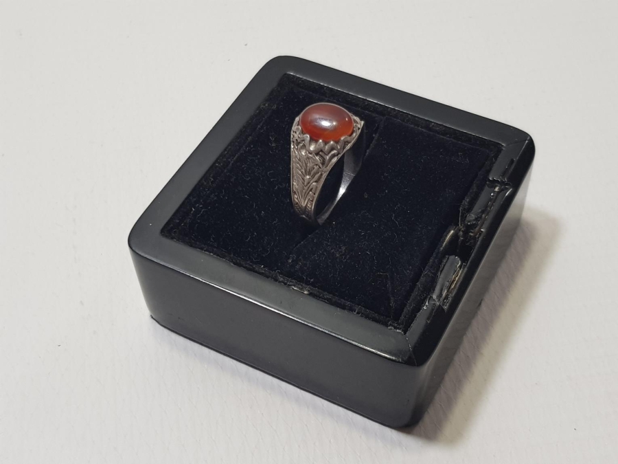 AKİK TAŞLI GÜMÜŞ YÜZÜK