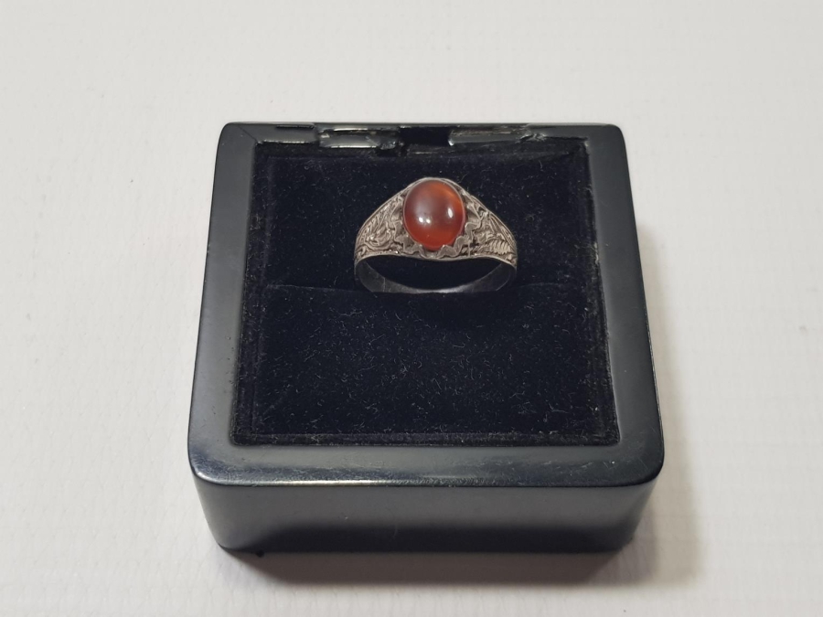 AKİK TAŞLI GÜMÜŞ YÜZÜK