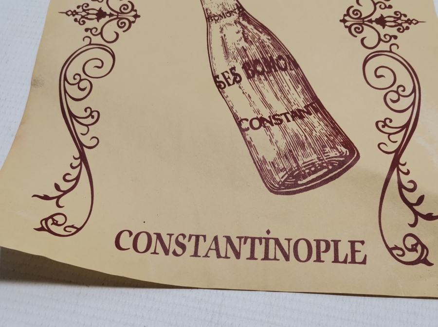 OSMANLI DÖNEMİ ÇOK NADİR BOMONTİ BİRA REKLAMI AFİŞİ