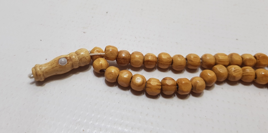 TESPİH AĞACINDAN YAPILMIŞ ANTİKA 99LUK NAMAZ - ZİKİR TESPİHİ