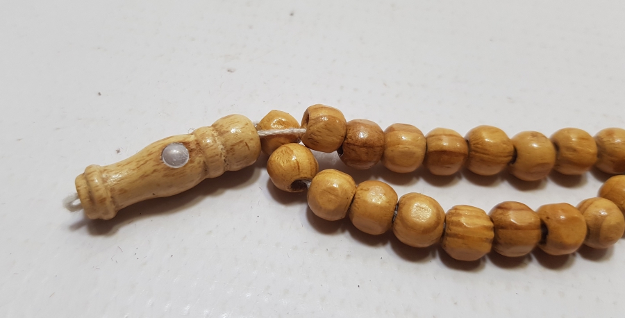 TESPİH AĞACINDAN YAPILMIŞ ANTİKA 99LUK NAMAZ - ZİKİR TESPİHİ