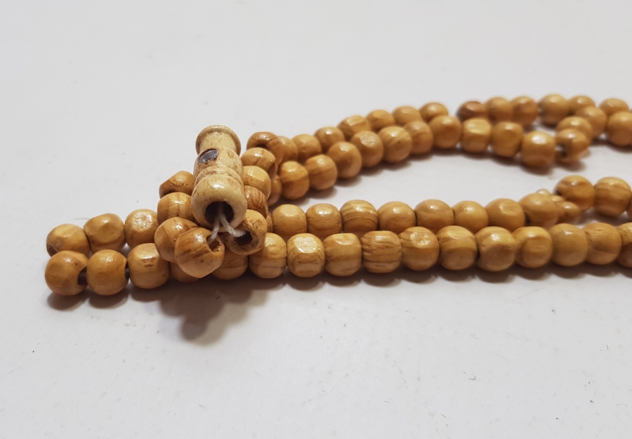 TESPİH AĞACINDAN YAPILMIŞ ANTİKA 99LUK NAMAZ - ZİKİR TESPİHİ