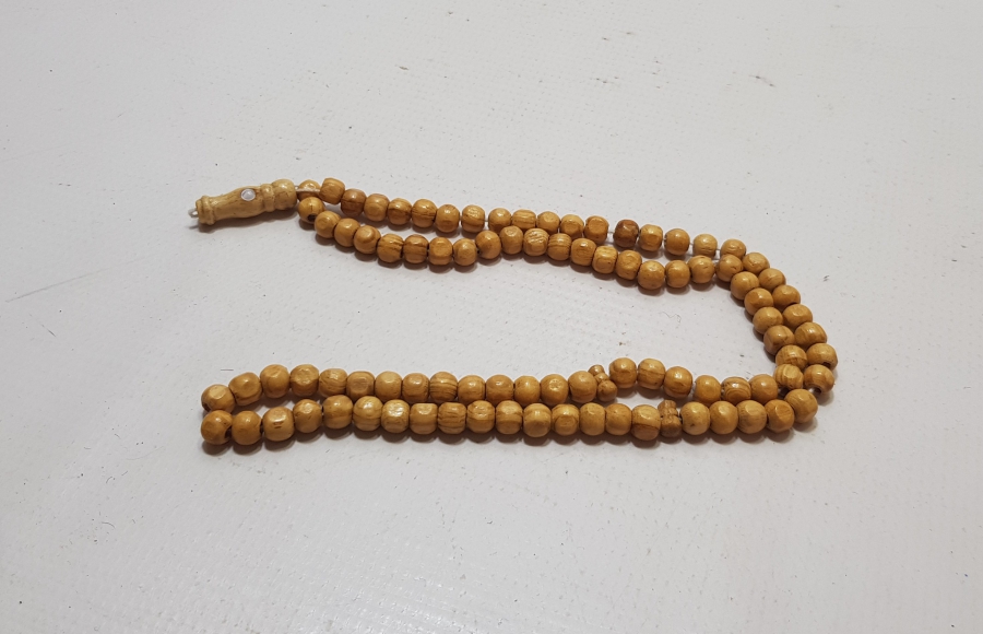 TESPİH AĞACINDAN YAPILMIŞ ANTİKA 99LUK NAMAZ - ZİKİR TESPİHİ