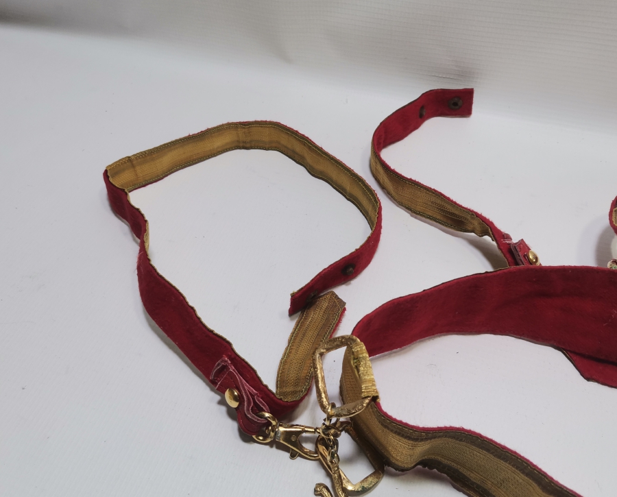 CUMHURİYET BAŞLARI SIRMA İŞÇİLİKLİ SUBAY KEMERİ TAKIMI