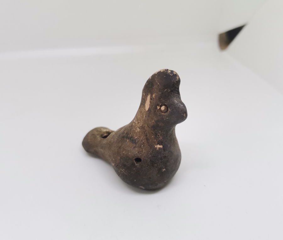 OSMANLI DÖNEMİ EL YAPIMI NADİR KUŞ FİGÜRLÜ OYUNCAK TOPRAK DÜDÜK