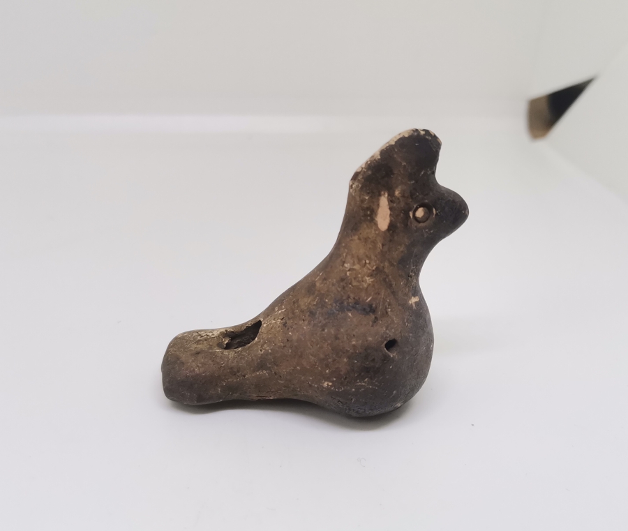 OSMANLI DÖNEMİ EL YAPIMI NADİR KUŞ FİGÜRLÜ OYUNCAK TOPRAK DÜDÜK