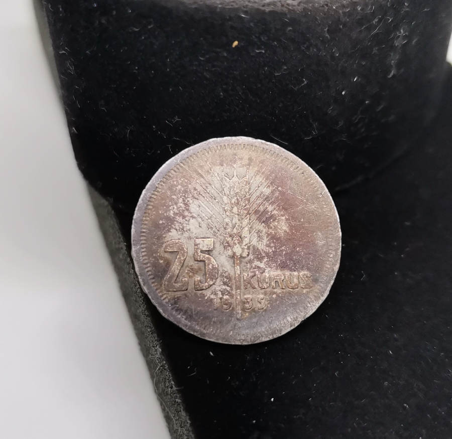 1935 YILI GÜMÜŞ 25 KURUŞ