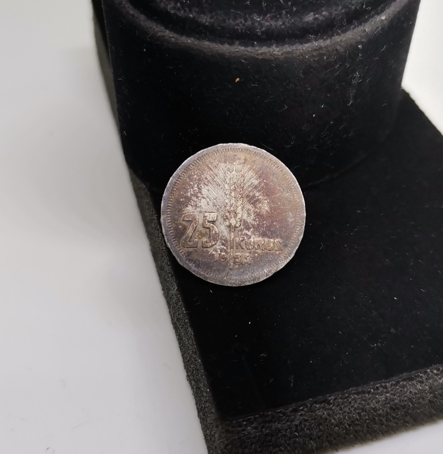 1935 YILI GÜMÜŞ 25 KURUŞ
