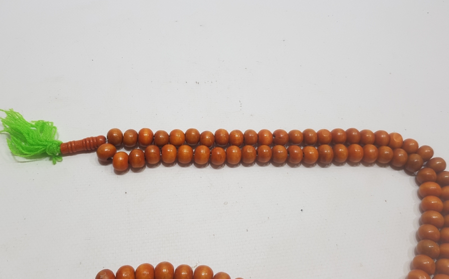 OSMANLI DÖNEMİ EL YAPIMI 99LUK AHŞAP NAMAZ TESPİHİ