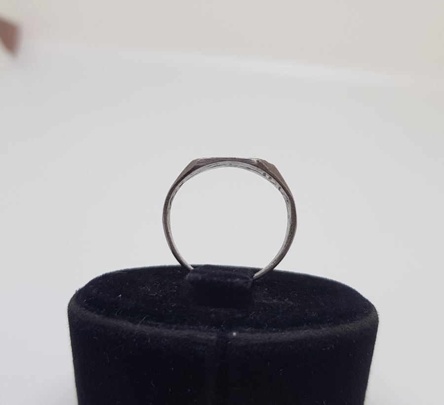 SAVAT ALTIN VE KALEM İŞÇİLİKLİ İÇ KISMI OSMANLICA YAZILI OSMANLI DÖNEMİ GÜMÜŞ YÜZÜK