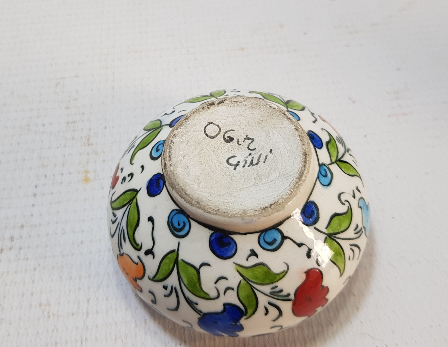 OĞUZ ÇİNİ YAPIMI EL BOYAMA ANTİKA ŞEKERLİK