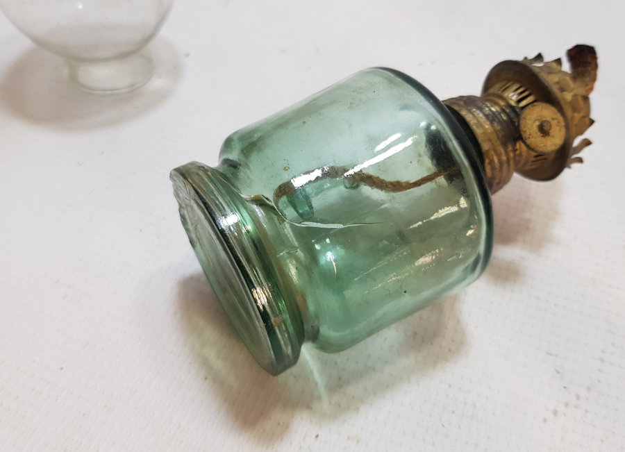 HALİYLE KONDİSYONDA OSMANLI DÖNEMİ TUTMAÇLI GAZ LAMBASI